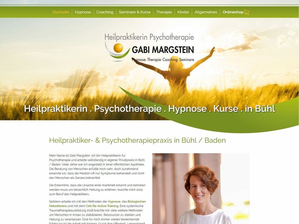 Gabi Margstein Heilpraktikerin und Psychotherapeutin mit Praxis in Bühl (bei Rastatt / Baden-Baden)